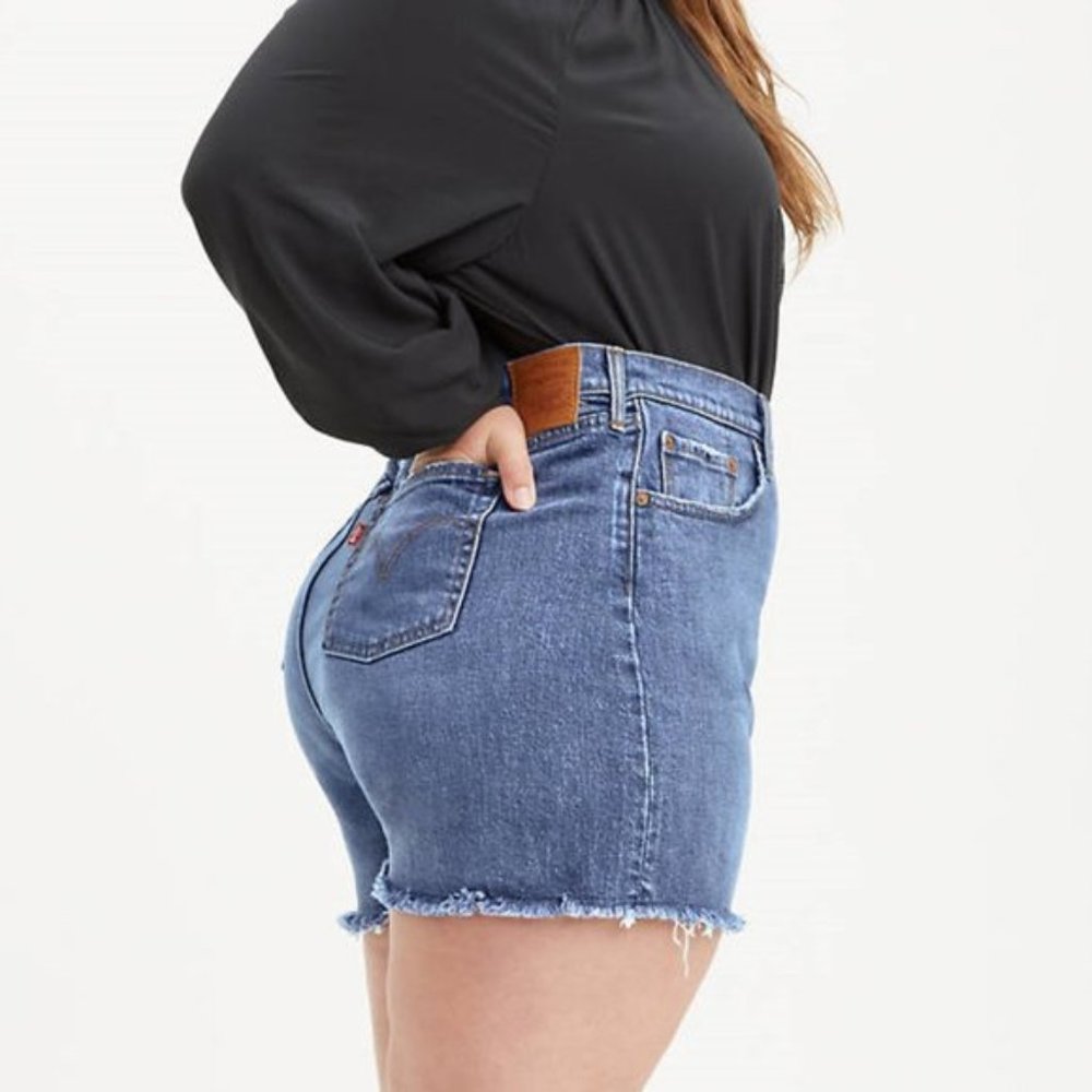 Levi's 501 Womens High Rise Raw Hem Button Fly 20W